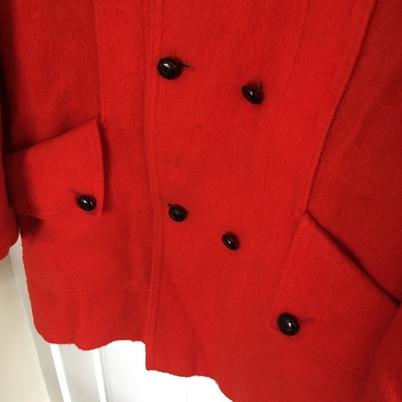 Hudson's Bay Red Wool Coat - Vintage 1968 - Picture 6 of 6